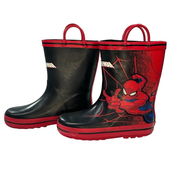 Marvel Spider Man Rain Boots Size 11 Toddler - Picture 2 of 12